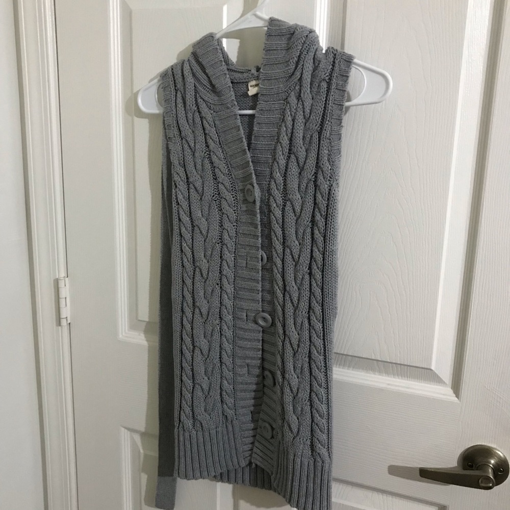 sweater crochet vest